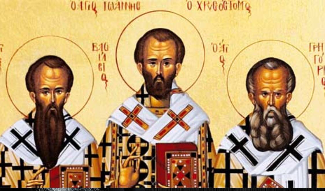 The Three Hierarchs: Saint Basil The Great, Saint Gregory The Theologian And Saint John Chrysostom