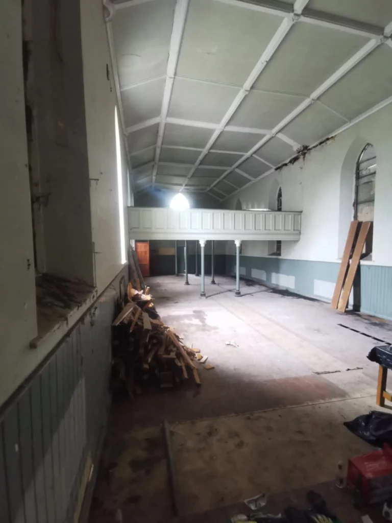 Radovi na renoviranju ckrve u Moringtonu