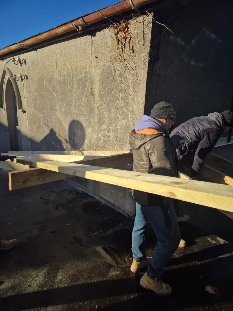 Radovi na renoviranju ckrve u Moringtonu